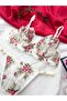 Lace Underwire Embroidered Stylish Lingerie Set - Brode Set