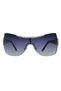 Women's Sunglasses Chrome & Black with Stones/ Allure - 2