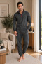 Men's Half Zipper Regular Fit Jogger Set - 3