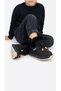 Girl's Black Winter Boots with Fur Inside, Velcro Laces, Warm Daily Children's Boots, Filet Bobo 946.F26K.206
