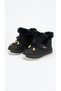 Girl's Black Winter Boots with Fur Inside, Velcro Laces, Warm Daily Children's Boots, Filet Bobo 946.F26K.206 - 4