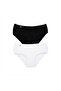 Women's Cotton Elastane Bato Thin Elastic Panties 12-Pack - 2
