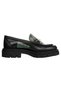 Women's Vegan Leather Black Loafer - Warner Bros Harry Potter House of Slytherin Design - 4