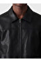 Shirts for Style Seekers Roba Collar Men's Leather Look Jacket from Uzg Store - 3