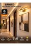 6W Electric Flute Led Sconce Gold Color Daylight Adjustable Head 2 Pcs - 3