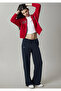 1011124-80872 Navy Blue Sweatpants with Logo Print - 2