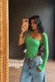 Yeşil Bağlamalı Bodysuit