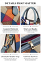 Trigon Tote Handbag, Womens Shoulder Bag, Crossbody Satchel For Ladies, Top Handle - 5