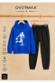 Top Süren Adam Printed Hooded Sweatshirt Tracksuit Set - Ages 3-12