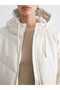 Özmarka New Season Hooded Women's Leather Look Coat - 3