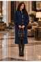 Women's Dark Blue Soft Buttoned Angora Knitted Cardigan - 8