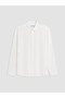 Peak New Season White Regular Fit Linen Look Men's Shirt - 5