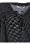 Özmarka New Season Black Tie-Neck Polka Dot Blouse - 7
