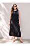 Ozmarka New Season Black Plus Size Modal Blend Women's Dress - 2