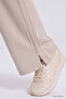 Beige Wide-Leg Pleated Women's Trousers - 94688 - 3