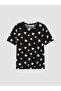 Ozmarka New Season Black Heart Patterned Women's Shorts Pajama Set - 6