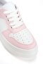 Pink Detailed White High-Top Sneaker - 2