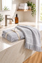 Soft Double Hand Towel Light Gray