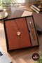 2-Piece Boxed Notebook Pen Set – Special Thermo Leather Notebook, Metal Roller Pen, Promotional Gift, Undated Agenda Notebook Pen Set