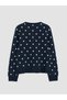 Girl's polka dot knit cardigan - 2
