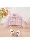 Two‑Piece Tweed Skirt Dress & Cropped Jacket Set | 48-60 Months | Pastel Pink Plaid | Soft Cotton - 5