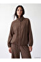 Ozmarka New Season Brown Stand Collar Women's Jacket
