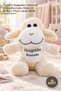 10 Pieces Plush Lamb – Plush Toy with Welcome Design T-Shirt, Decoration and Gift, Plush Lamb 24cm