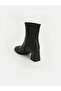 Esvab • Modern & Distinctive Zippered Square-Toe Thick-Heeled Women's Boots - 3
