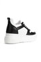 White High-Top Sneaker with Black Detail - 3