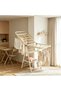 160cm Cream White Foldable Wing Clothes Drying Rack with Anti‑Tipping Structure, Adjustable Height for Bedroom Laundry Room Use - 2