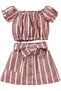 Two-Piece Clothing Set for Girls | 60–72 Months | Maroon | Cotton | Summer Casual Dress - 5