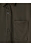 Özmarka New Season Khaki Regular Fit Men's Shirt Jacket - 6