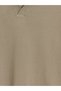 Peak New Season Beige Polo Collar Men's Knitwear T-Shirt - 7