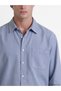 Özmarka New Season Blue Regular Fit Men's Shirt - 3