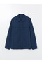 Vizyon New Season Indigo Shirt Collar Men's Jacket - 6