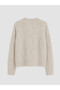 Özmarka New Season White Diamond Patterned Oversize Women's Knitwear Sweater - 6