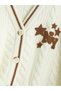 V-Neck Embroidered Girls' Knitwear Cardigan (W6) - 5