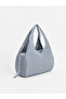 Vizyon New Season Blue Drawstring Detailed Women's Shoulder Bag - 3