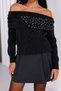 Madonna Collar Pearl Sweater - 2