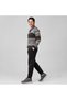 Men's Striped Henley Collar Long Sleeve Pajama Set Cotton Relaxed Fit Home Wear - 2