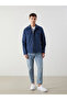 Vizyon New Season Indigo Shirt Collar Men's Jacket - 2