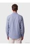 Ozmarka New Season Blue Standard Fit Gabardine Men's Shirt - 4
