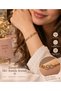 Women's Gold Heart Figured Chain Bracelet – Stylish and Elegant Jewelry Accessory – Valentine's Day Gift for Your Loved One or Mother's Day Gift