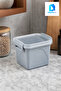 Mini Deep Square Storage Container 550 ml Plastic - 2