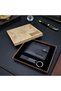 10 Pieces Black Wallet and Keychain Set - Faux Leather Wallet Leather Metal Keychain Gift Box Men's Wallet Keychain - 2
