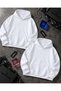 Lover - Friend Couple Combination Bullet and Suki Back Printed Special Design Hooded Sweatshirt 2-Piece Set - 2