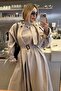 Stone Belted Premium Oversize Trench Coat - 8646 - 3