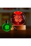 1 Piece Clover Design Illuminated Glass Globe and Crystal Keychain – Color Changing Table Lamp with Usb, Led Keychain, Gift Set - 2