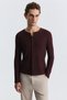 Ribbed Button Closure T-Shirt