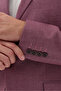 Gonca Men's Burgundy Polyviscon Fabric Mono Collar Slim Fit Sports Blazer Jacket - 5